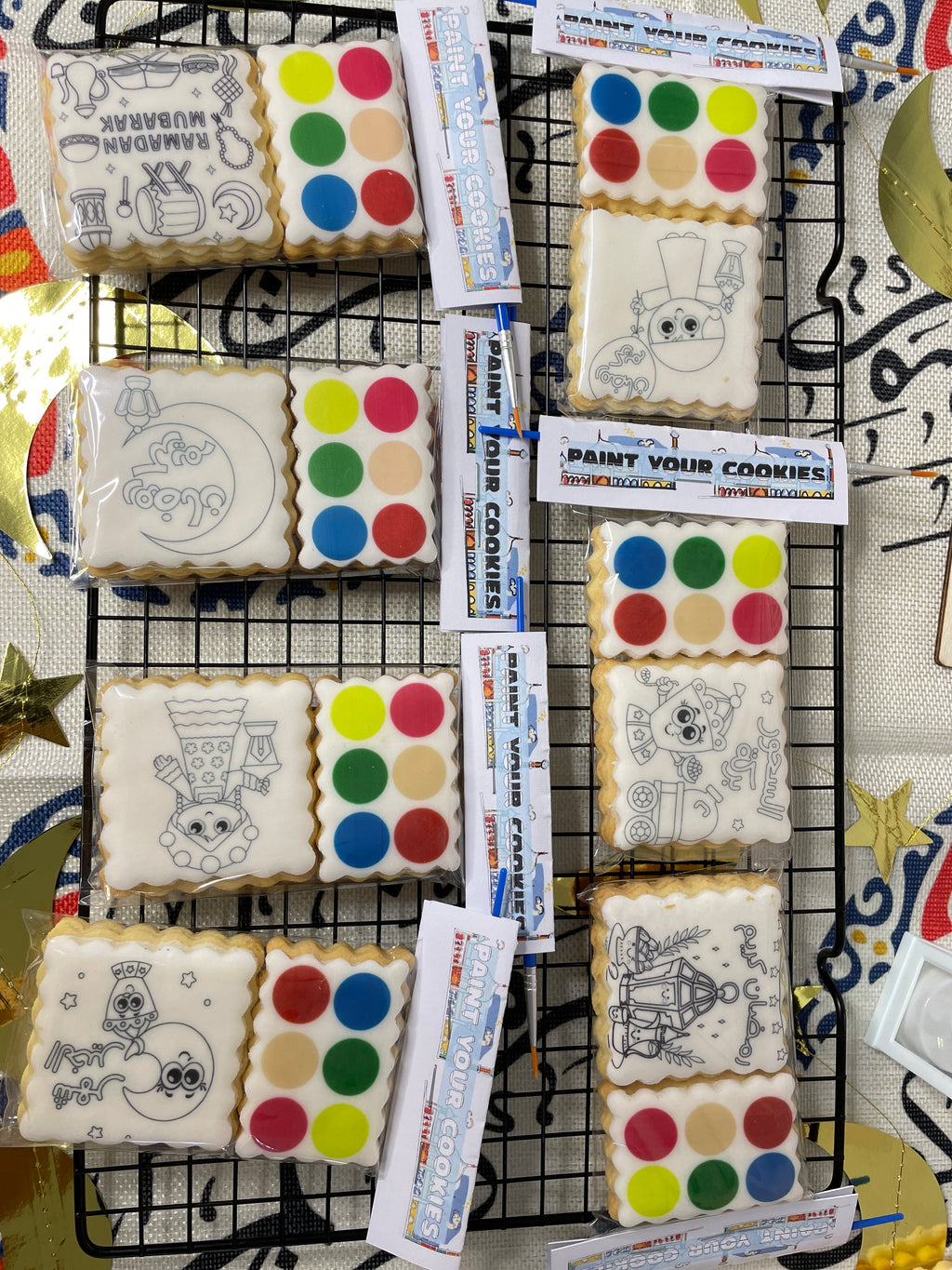 بكج تلوين الكوكيز للأطفال paint your cookies