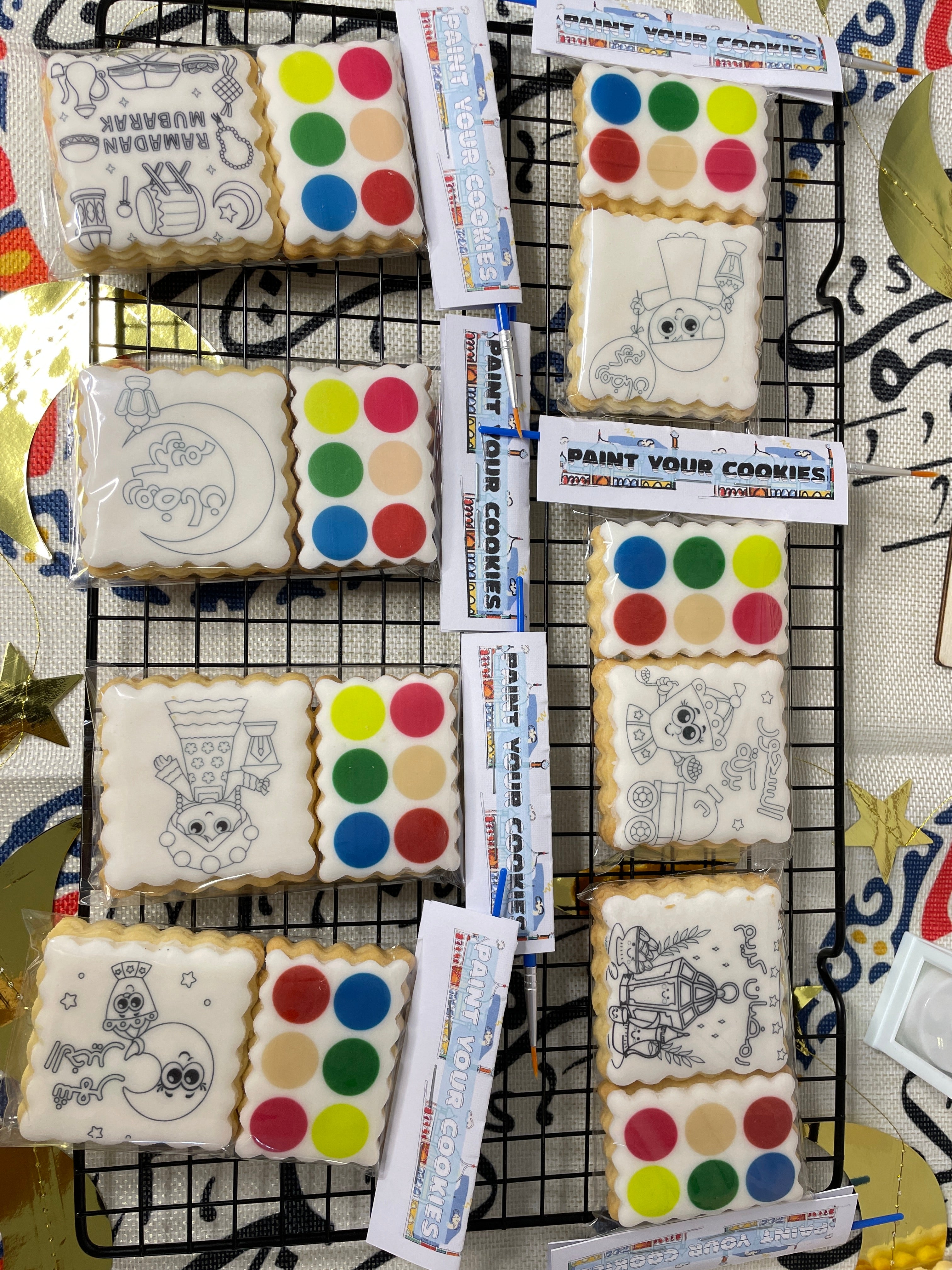بكج تلوين الكوكيز للأطفال paint your cookies