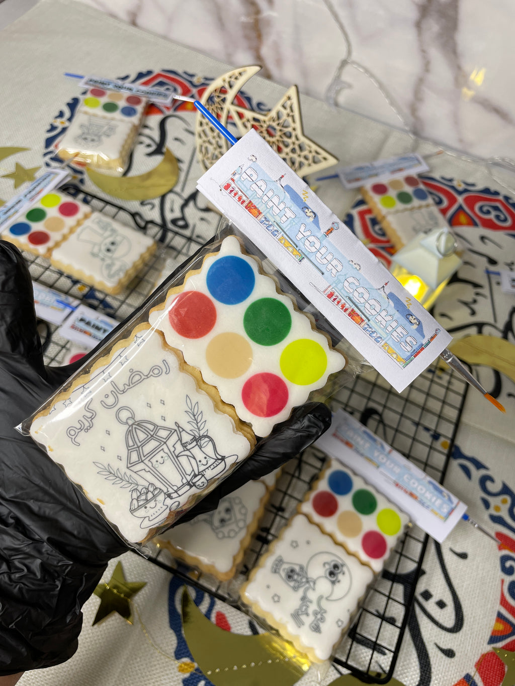 بكج تلوين الكوكيز للأطفال paint your cookies