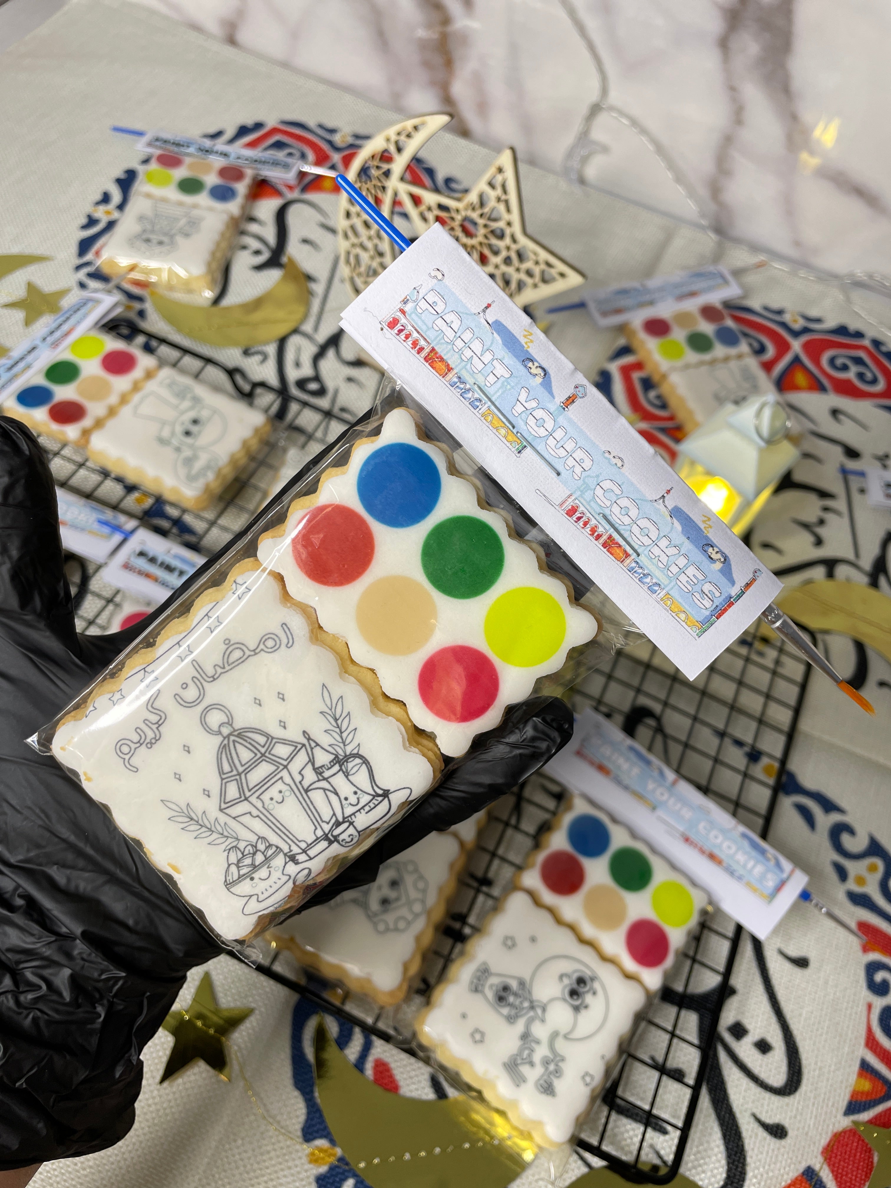 بكج تلوين الكوكيز للأطفال paint your cookies