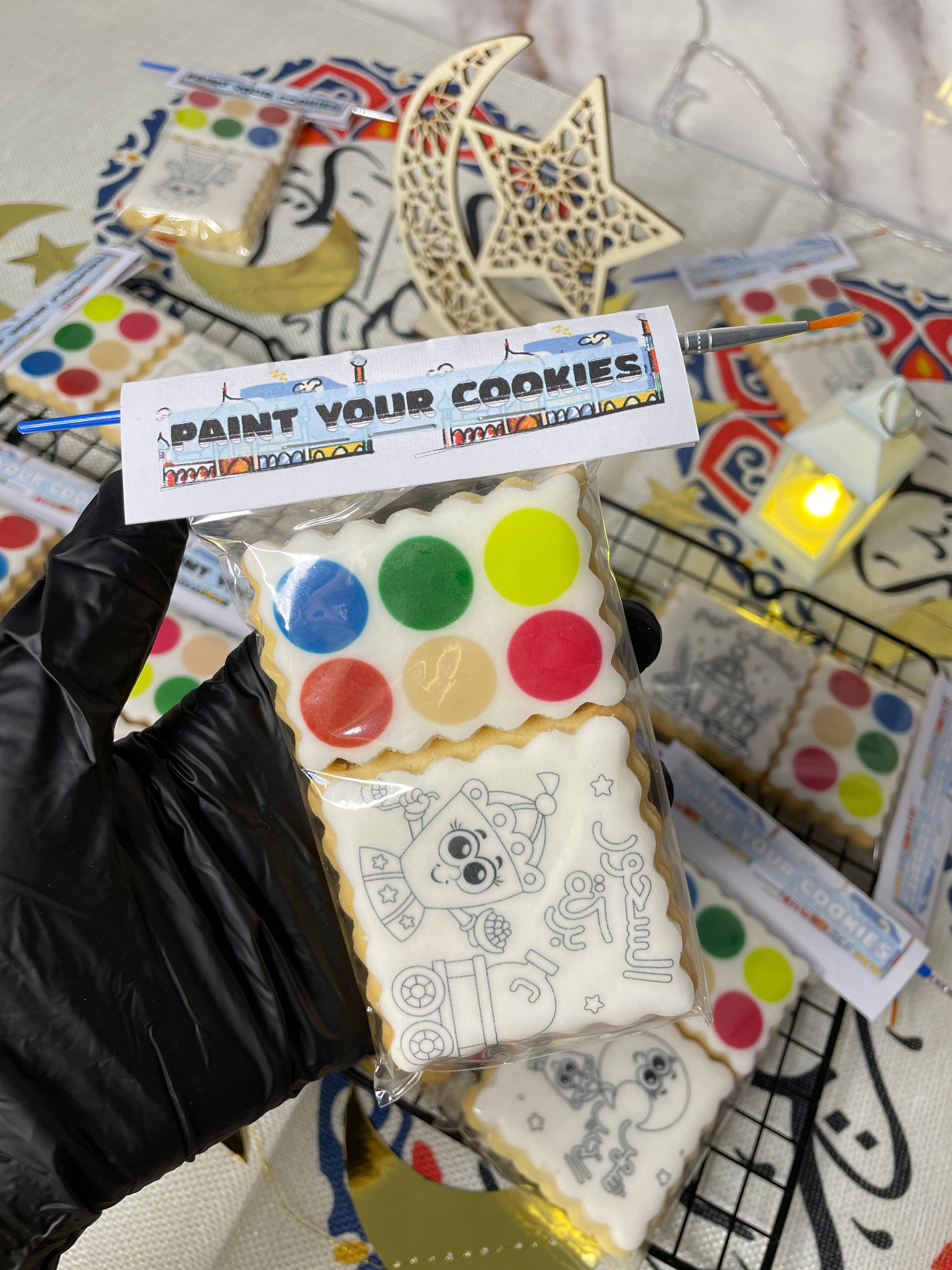 بكج تلوين الكوكيز للأطفال paint your cookies