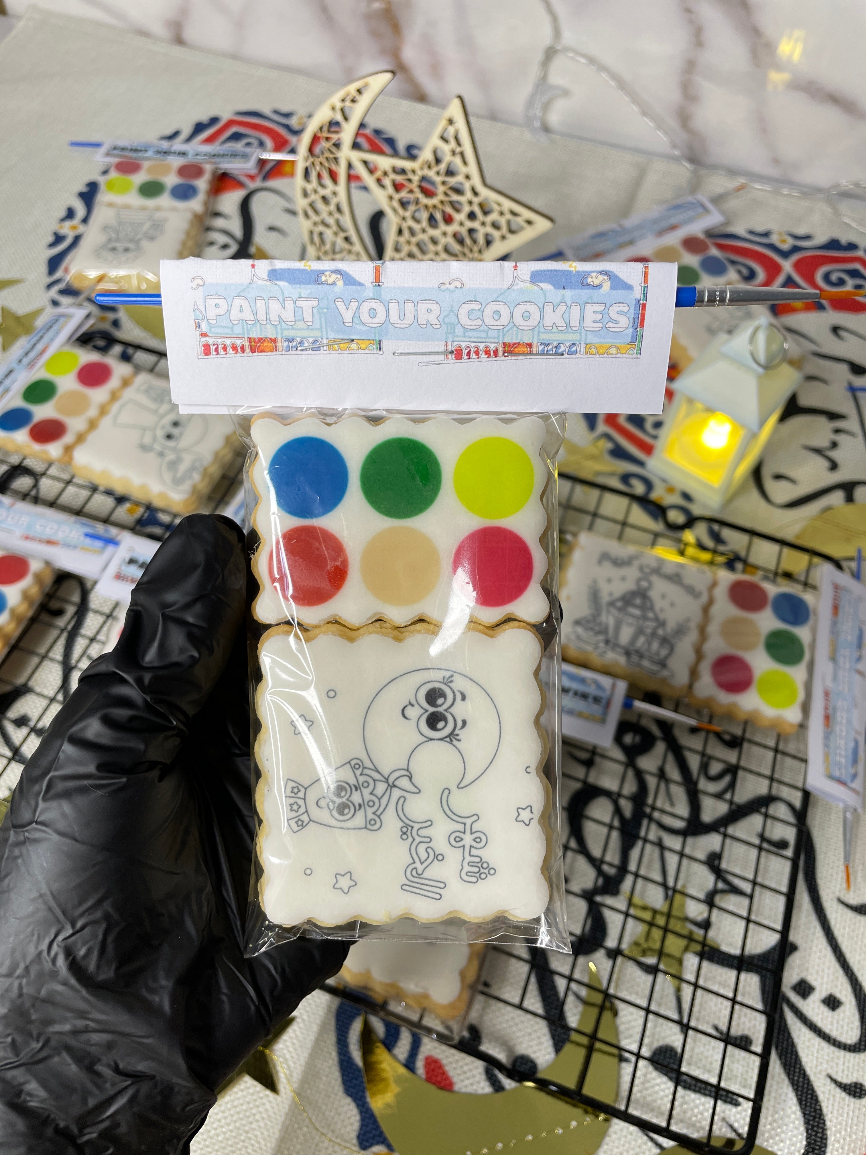 بكج تلوين الكوكيز للأطفال paint your cookies